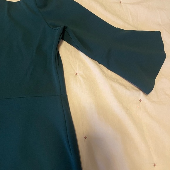 Off-the-shoulder green midi cocktail/semi-formal H&M dress 👗 - Picture 2 of 9